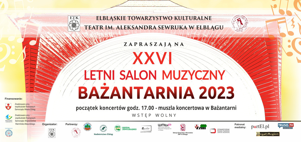 Elbląg, XXVI Letni Salon Muzyczny Bażantarnia 2023 zaprasza