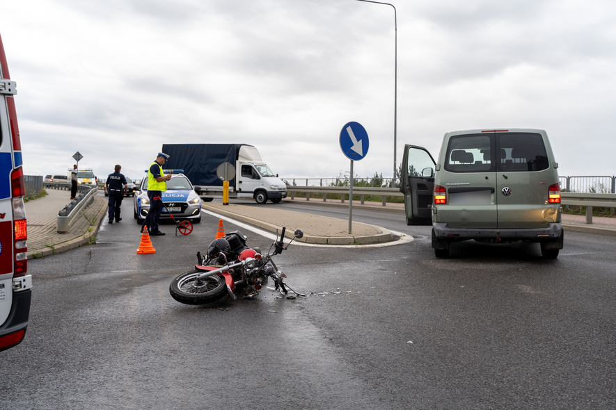 Elbląg, Zderzenie z motocyklem na Akacjowej