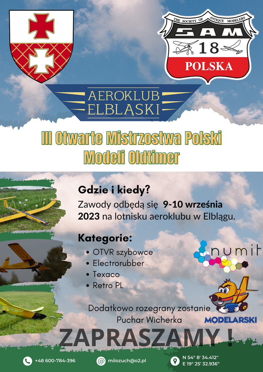 Elbląg, Aeroklub Elbląski zaprasza na Mistrzostwa Polski Oldtimerów
