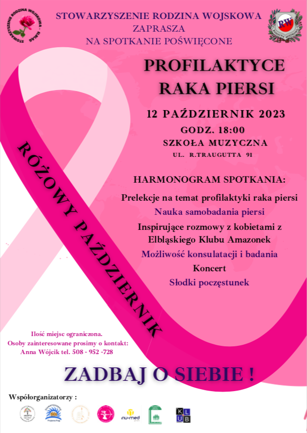 Elbląg, Koncert i prelekcje o profilaktyce raka piersi