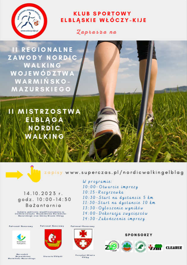 Elbląg, Wystartuj w regionalnych zawodach nordic walking