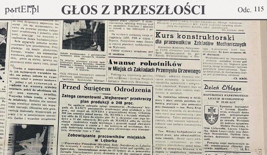 Elbląg, Głos Wybrzeża nr 168, 1950 r.
