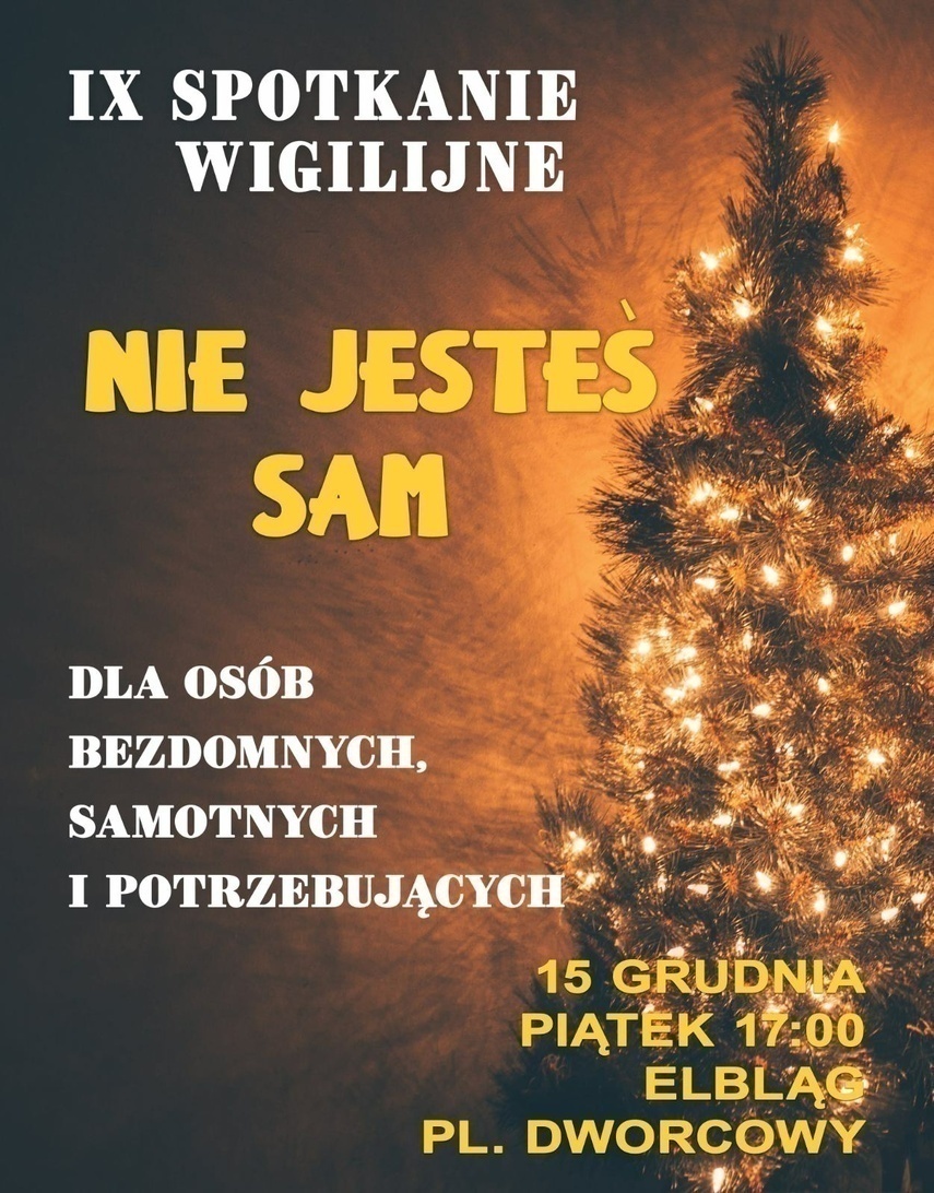 Elbląg, IX Wigilijne Spotkanie „Nie jesteś sam”