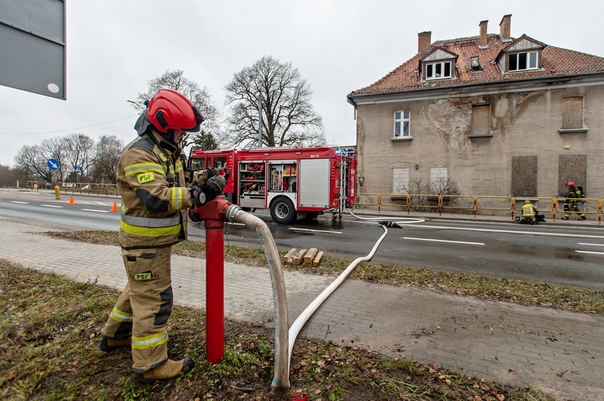 Elbląg, Pożar w zabytkowej willi