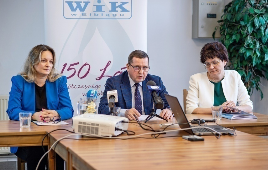 Elbląg, W konferencji oprócz prezesa EPWiK Marka Misztala wzięły udział również dyrektor ds. inwestycji Magdalena Dzida oraz główna księgowa Ewa Hoffmann