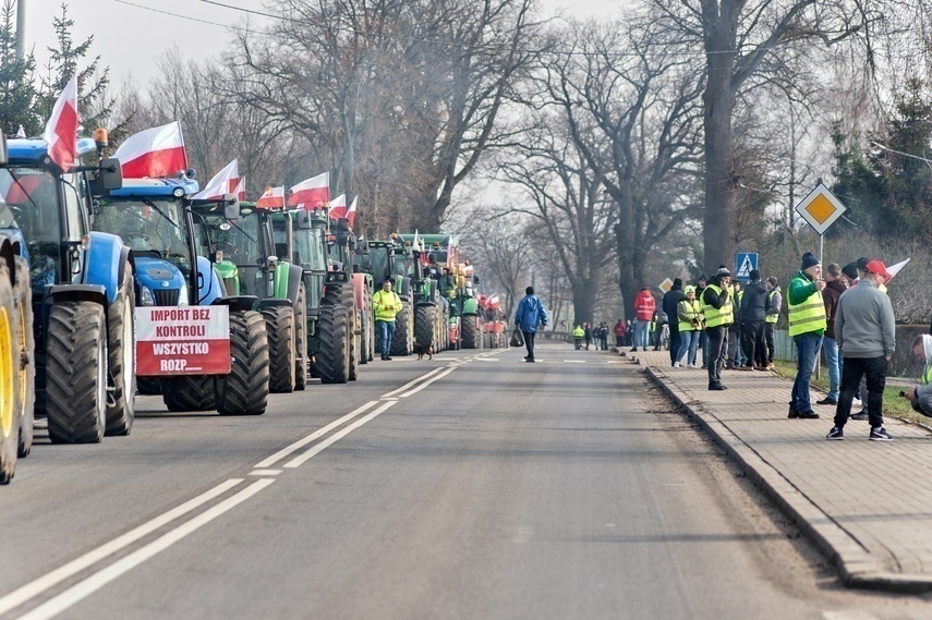 Elbląg, Protesty rolników w Jegłowniku,