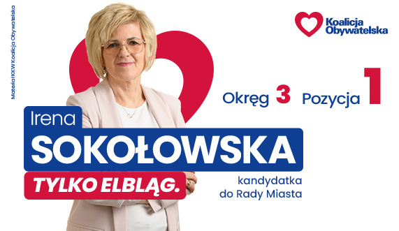 Irena Sokołowska - kandydatka do Rady Miasta
