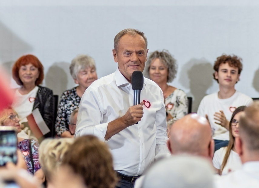 Elbląg, Donald Tusk podczas wizyty w Elblągu w ubiegłym roku