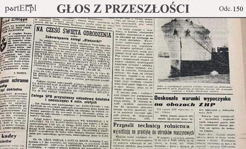 Elbląg, Głos Wybrzeża, nr 170, 1950 r.