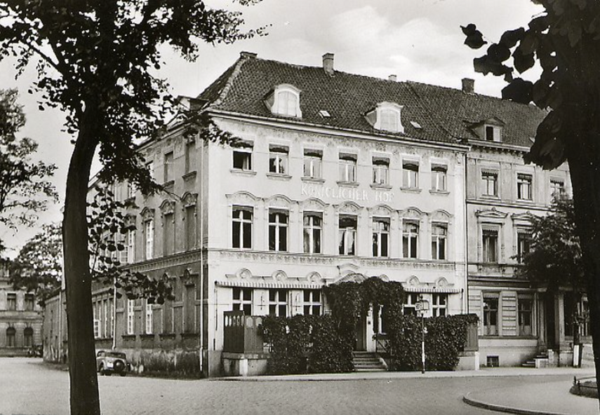 Elbląg, Königlichen Hof na początku XX wieku. Dzisiaj to ul. Krótka