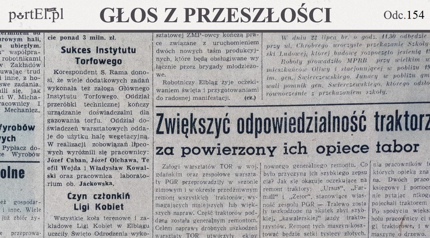 Elbląg, Głos Wybrzeża nr 199, 1950 r.