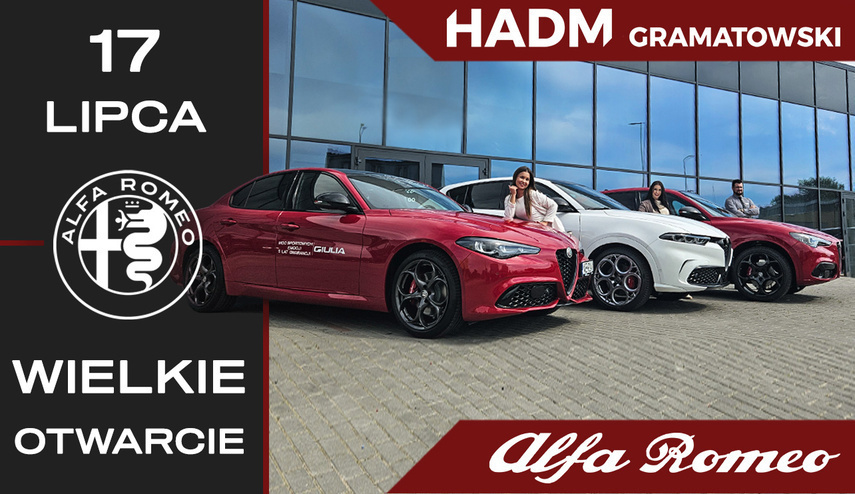Wielkie otwarcie nowego salonu Alfa Romeo w Elblągu!