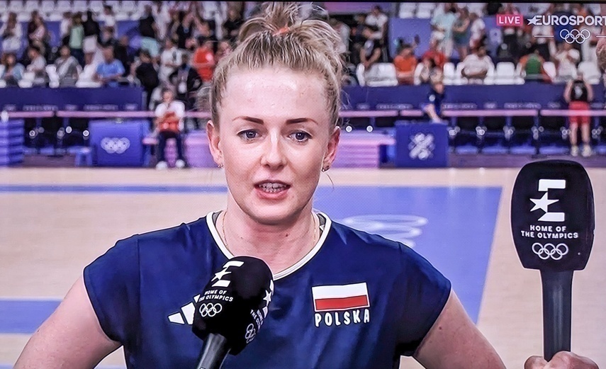 Elbląg, kadr z Eurosport