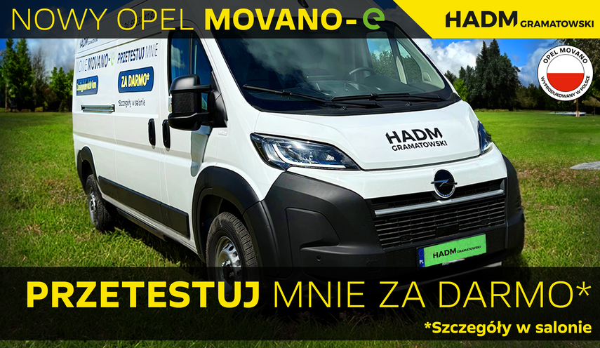 Nowy Opel Movano-e: Elektryczny Gigant już dostępny w HADM!