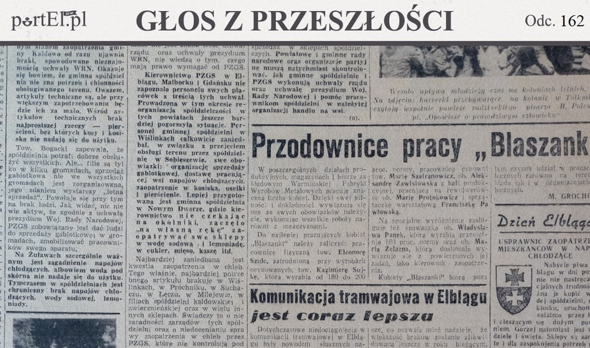 Elbląg, Głos Wybrzeża nr 203, 1950 r.