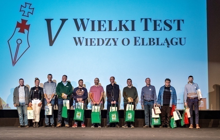 Zwycięzcy ubiegłorocznego Testu Wiedzy o Elblągu