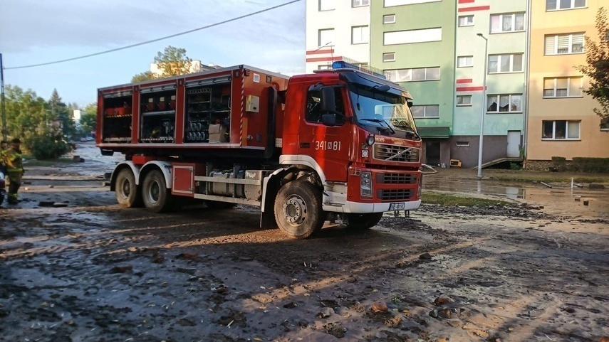 Elbląg, Elbląscy strażacy pomagają w Kłodzku