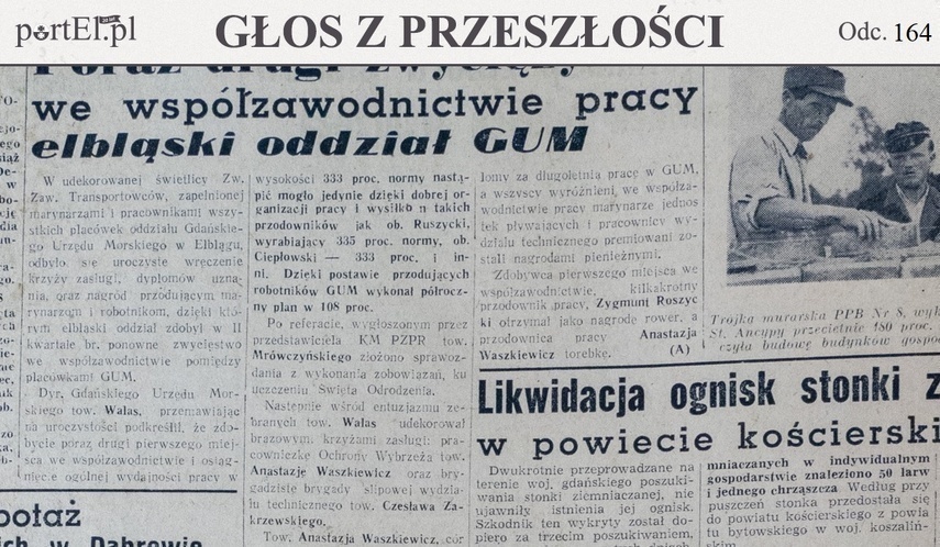 Elbląg, Głos Wybrzeża nr 205, 1950 r.