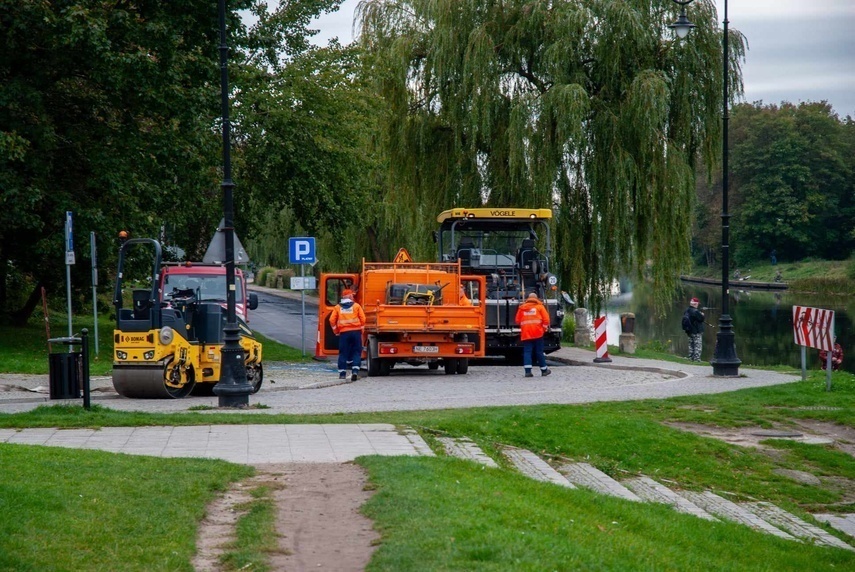 Elbląg, Prace drogowe na Starym Mieście