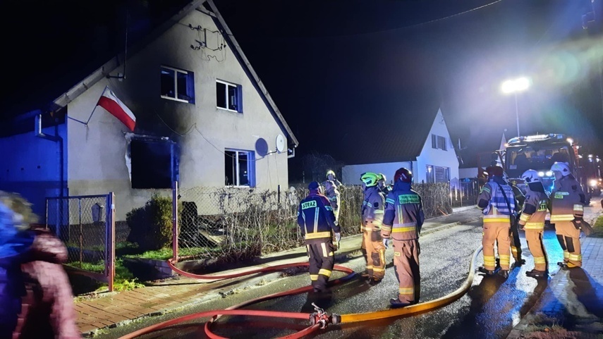 Elbląg, Pożar w Tolkmicku. Jedna osoba w szpitalu