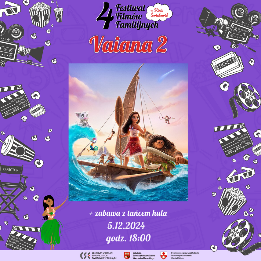 Elbląg, "Vaiana 2" na Festiwalu Filmów Familijnych w Światowidzie