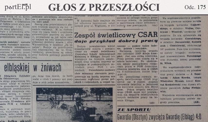 Elbląg, Głos Wybrzeża nr 211, 1950 r.