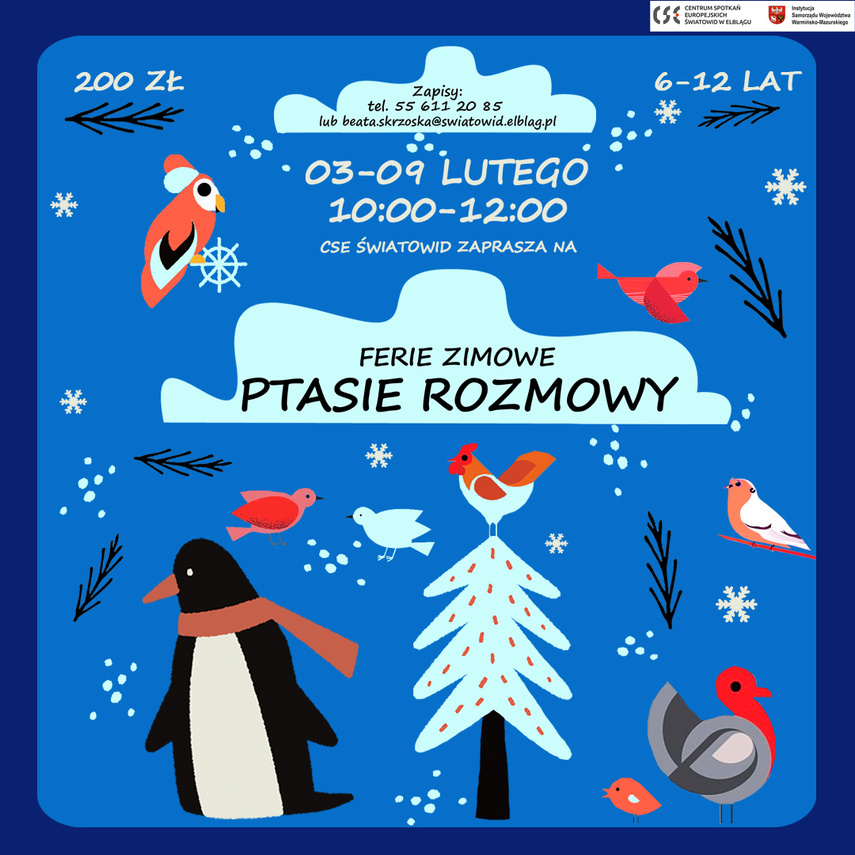 Elbląg, „Ptasie Rozmowy”, czyli twórcza zabawa w ferie