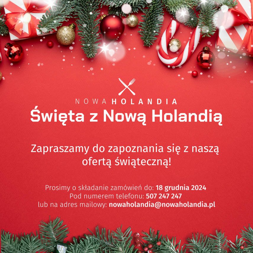 Zamów potrawy na święta w Nowej Holandii!