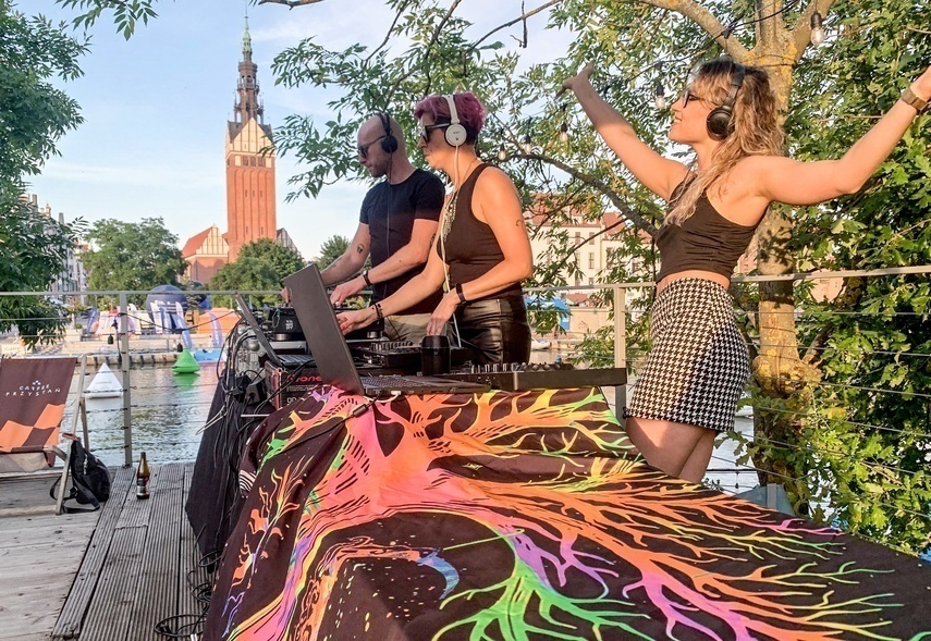 Elbląg, Silent disco nad rzeką Elbląg,