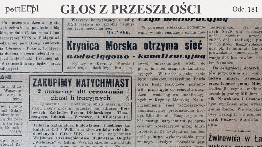 Elbląg, Głos Wybrzeża nr 221, 1950 r.