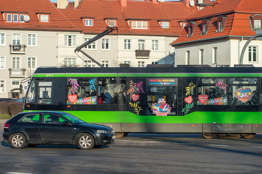 Elbląg, Na ulicach miasta można zobaczyć WOŚP-owy tramwaj