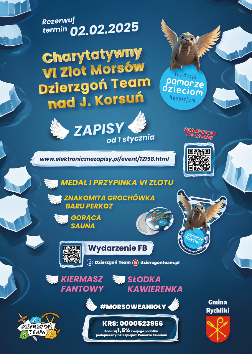 Elbląg, Charytatywny zlot morsów