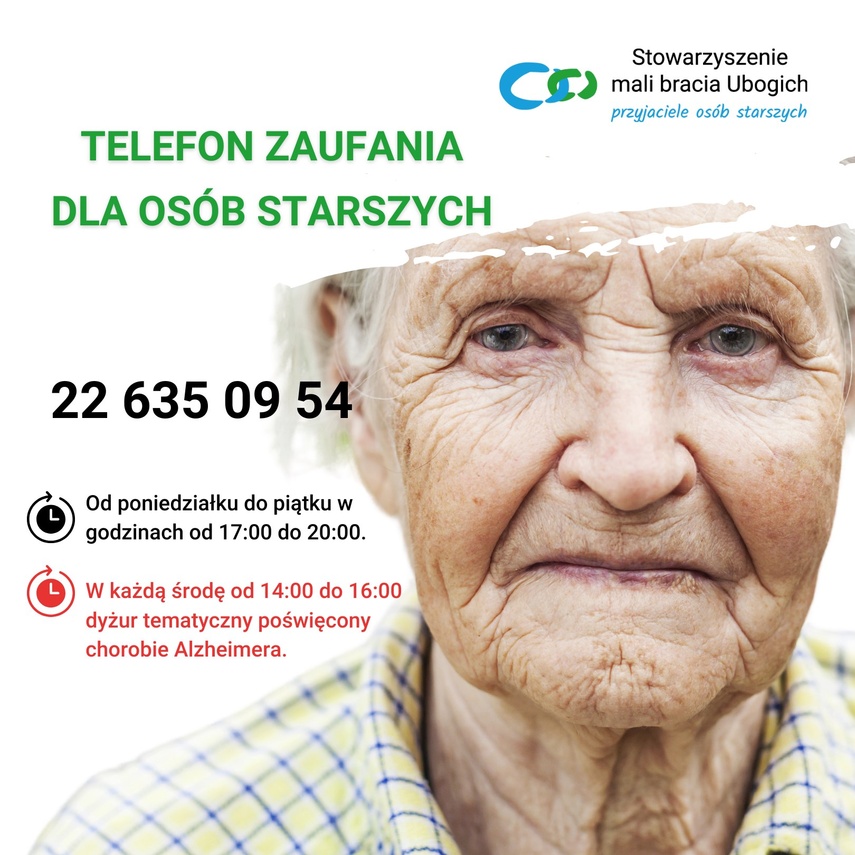 Elbląg, Telefon zaufania dla osób starszych