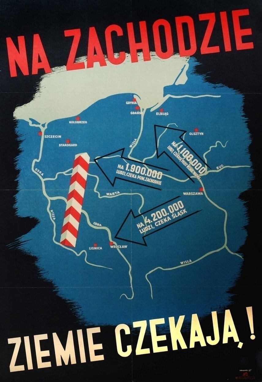 Elbląg, Propagandowy plakat z 1945 r. (zbiory Muzeum Niepodległości w Warszawie)