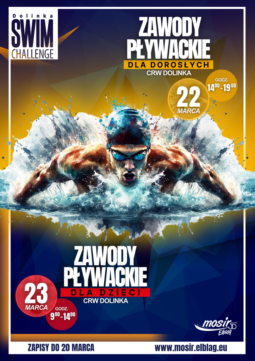 Elbląg, Ruszyły zapisy na Dolinka Swim Challenge