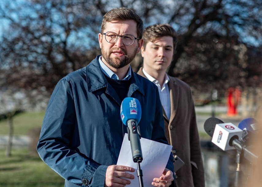 Elbląg, Poseł Andrzej Śliwka i radny Sebastian Czyżyk-Skoczyk,