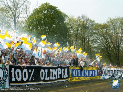 Elbląg, 2000 widzów i wspaniała atmosfera na meczu z OKS 1945 w 2006 roku