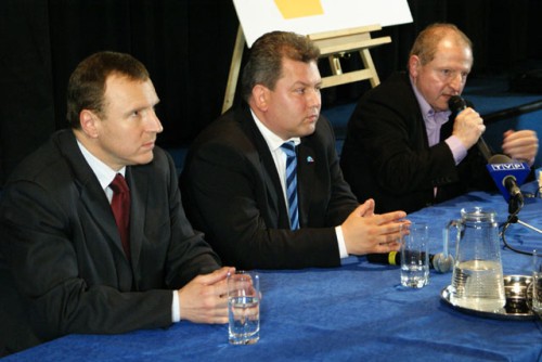 Elbląg, Jacek Kurski, Krzysztof Lisek i Tadeusz Iwiński podczas ubiegłotygodniowej debaty w Światowidzie