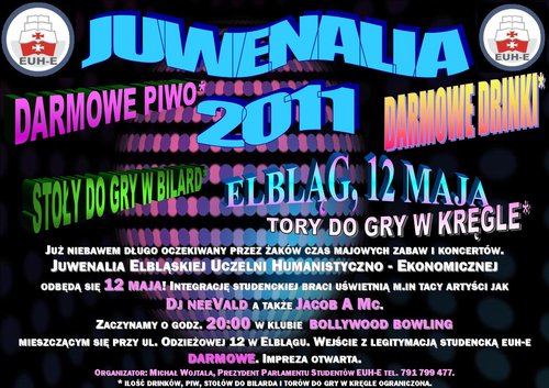 Elbląg, Juwenalia w EUH-E