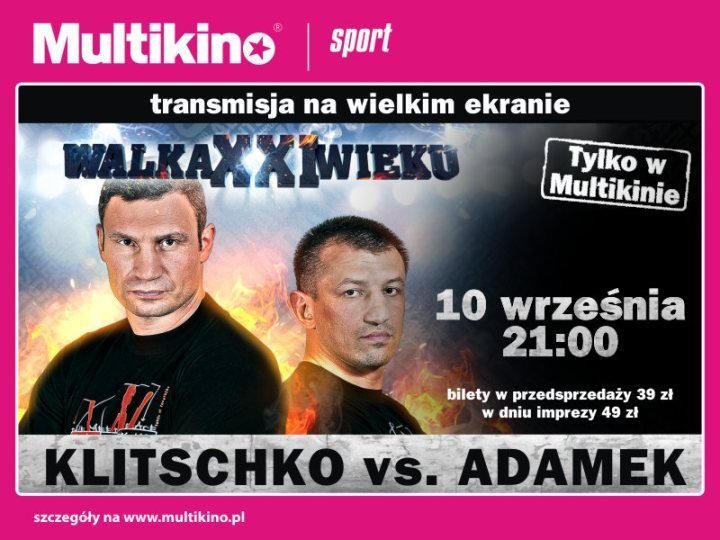 Elbląg, Multikino: Adamek vs Kliczko