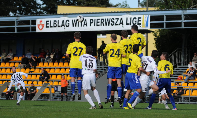 Elbląg, Jeden punkt Olimpii po remisie z Sandecją