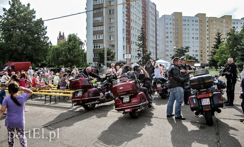 Elbląg, Jedną z wczorajszych atrakcji na Kasprzaka były motocykle harley-davidson