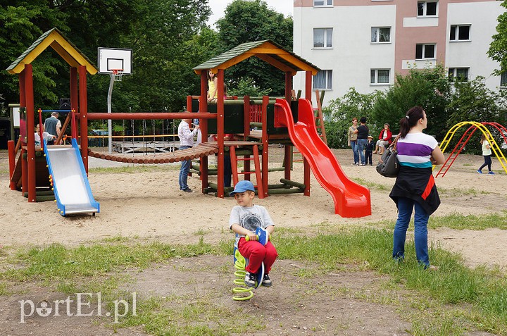 Elbląg, Plac zabaw na Teatralnej zrealizowany ramach Budżetu Obywatelskiego,