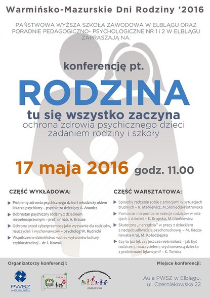 Elbląg, Konferencja "Rodzina - tu się wszystko zaczyna"