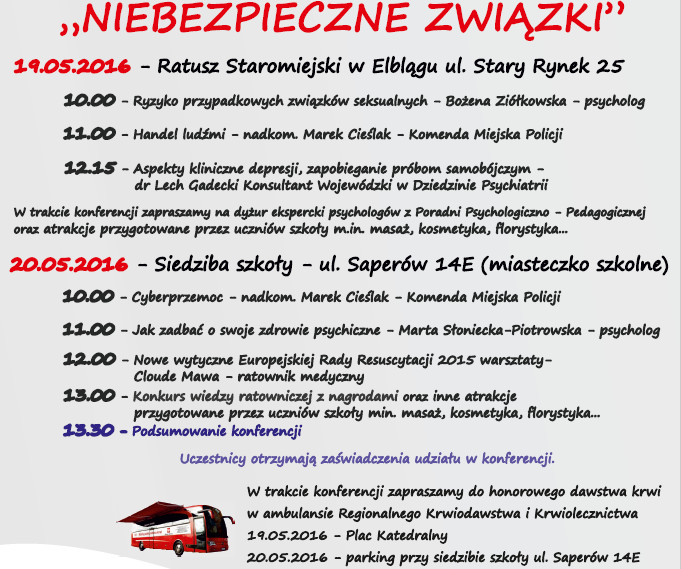 Elbląg, "Niebezpieczne związki"