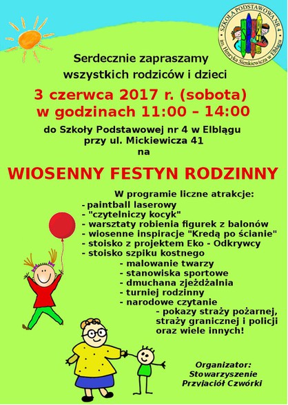 Elbląg, Wiosenny Festyn Rodzinny