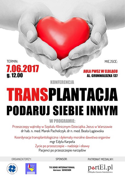 Elbląg, Transplantacja - podaruj siebie innym