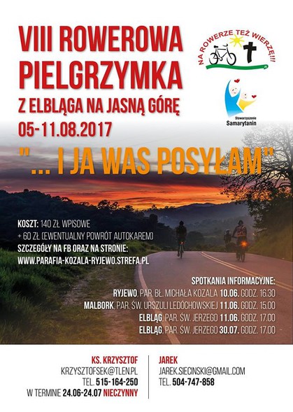 Elbląg, VIII Rowerowa Pielgrzymka z Elbląga na Jasną Górę