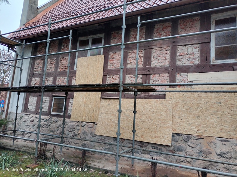 Elbląg, W cerkwi w Pasłęku przeprowadzane są obecnie prace remontowe.