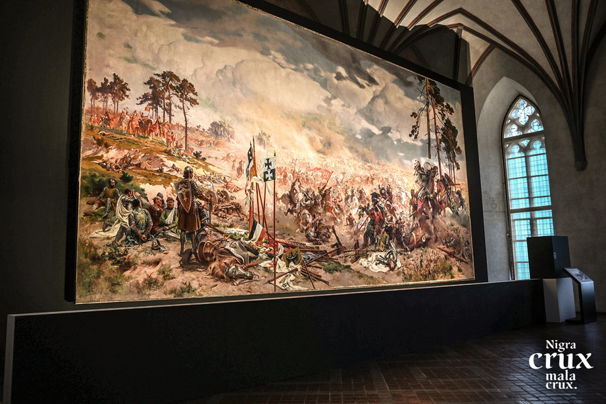 Elbląg, Obraz Zygmunta Rozwadowskiego i Tadeusza Popiela „Panorama bitwy pod Grunwaldem” można oglądać w Muzeum Zamkowym w Malborku